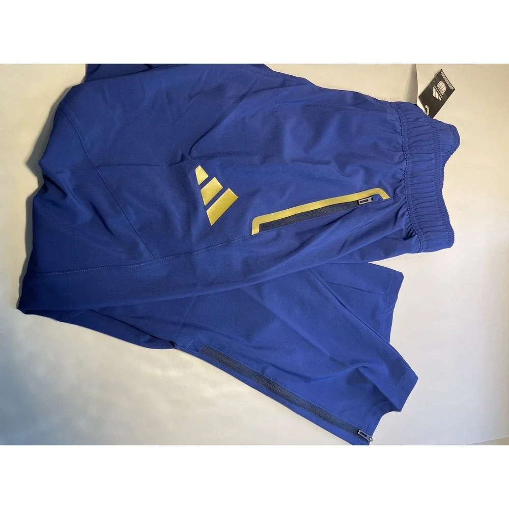 Adidas Italy Soccer National Team Men's Tiro Travel Pants Size L Blue New